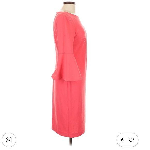 Calvin Klein Vibrant Pink Long Sleeve Dress new size 8 - Picture 4 of 8